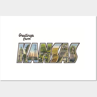 Greetings from Kansas Posters and Art